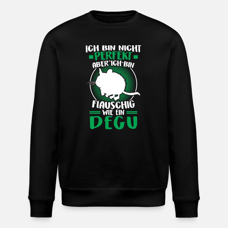 Degu not perfect Common degu - Stanley/Stella ROLLER Unisex Organic Sweatshirt - black