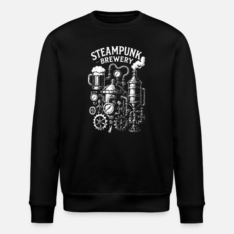 Cadeau de la brasserie Steampunk - Sweat bio ROLLER Stanley/Stella Unisexe - noir