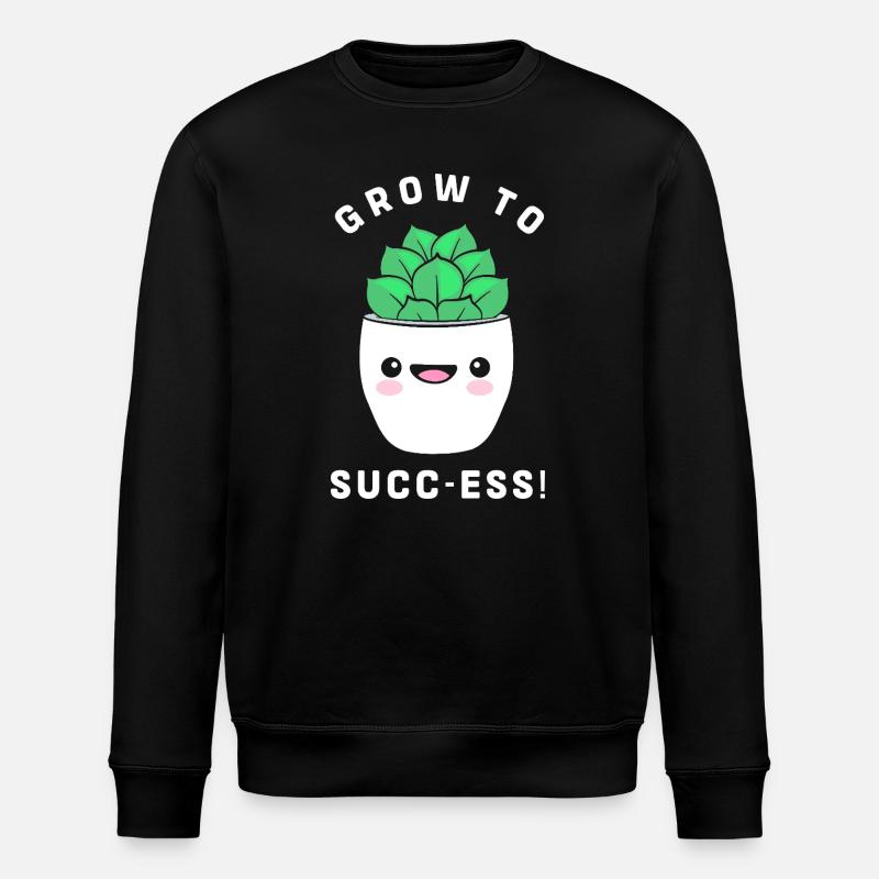 Cacti Plant Cactus - Stanley/Stella ROLLER Unisex Organic Sweatshirt - black