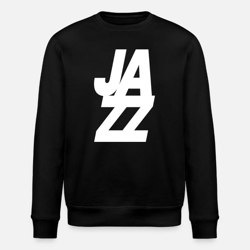 Bold Jazz Music logo design - Stanley/Stella ROLLER Unisex Organic Sweatshirt - black