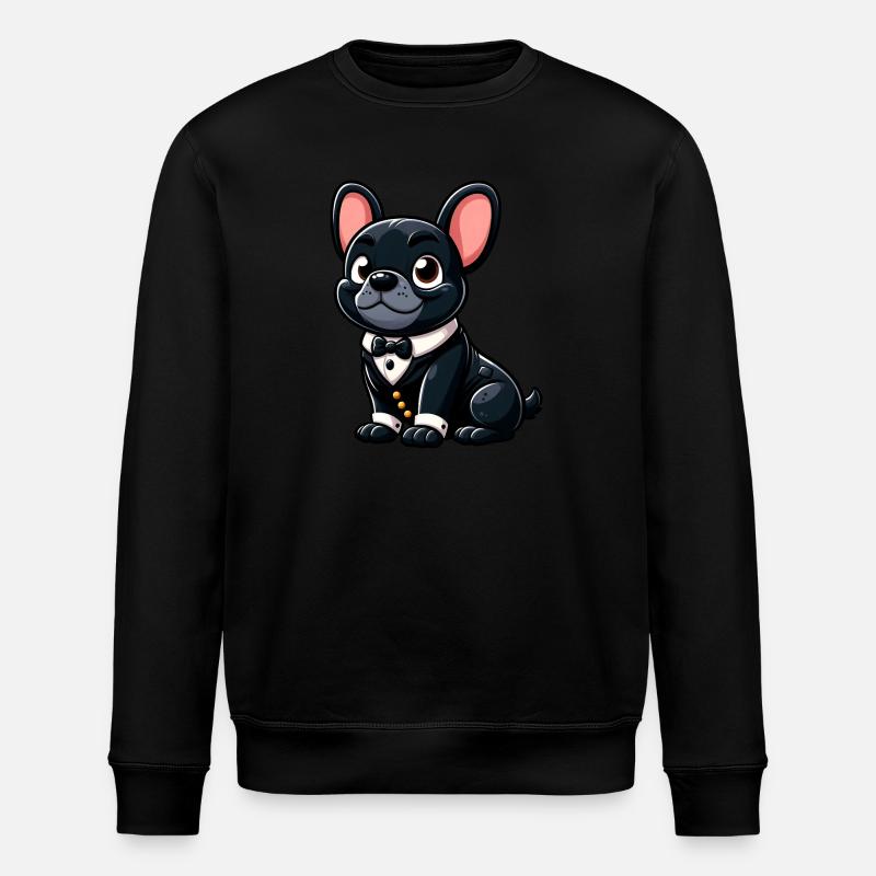 bouledogue français chic - Sweat bio ROLLER Stanley/Stella Unisexe - noir