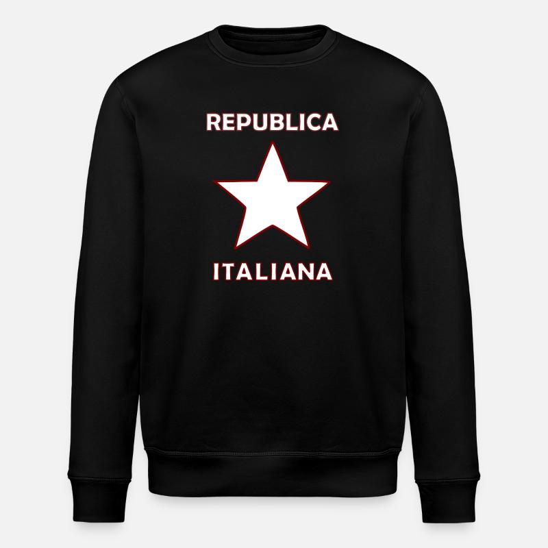 Der Stern aus Italien - Stanley/Stella Unisex Bio-Sweatshirt ROLLER - Schwarz