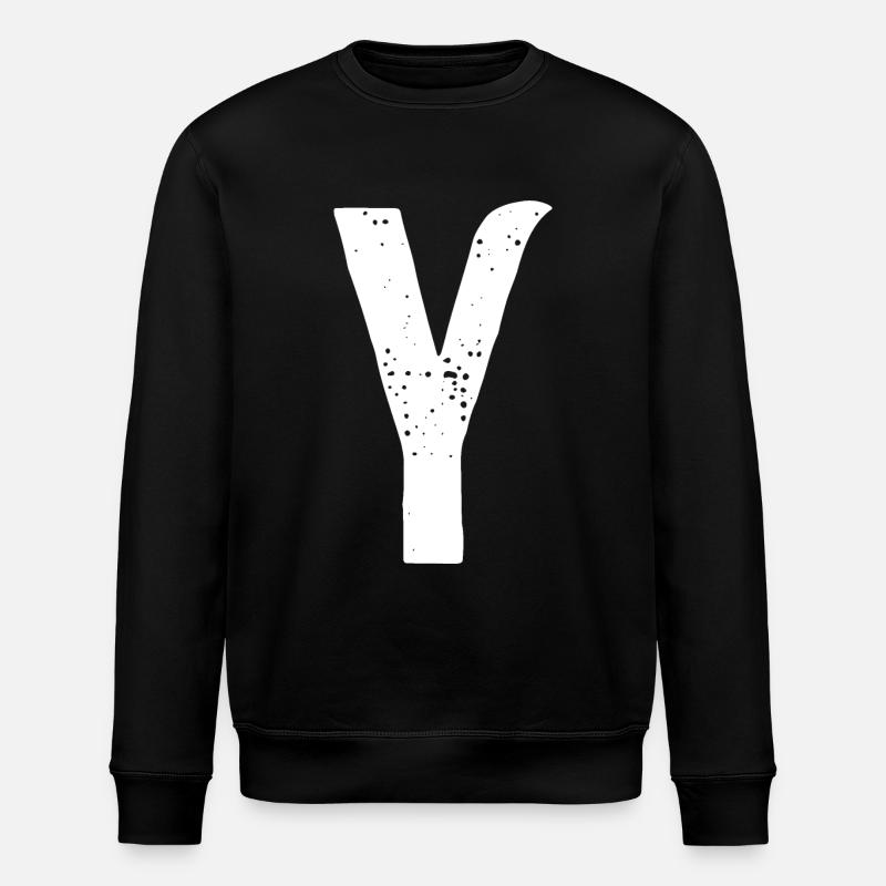 Lettre Y - Sweat bio ROLLER Stanley/Stella Unisexe - noir