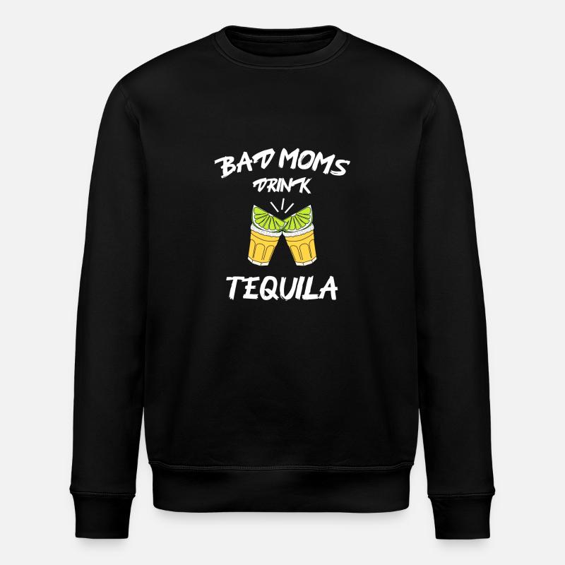 bad moms drink tequila - Stanley/Stella Unisex Bio-Sweatshirt ROLLER - Schwarz