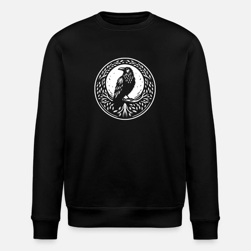 Rabe keltisch rund - Stanley/Stella Unisex Bio-Sweatshirt ROLLER - Schwarz