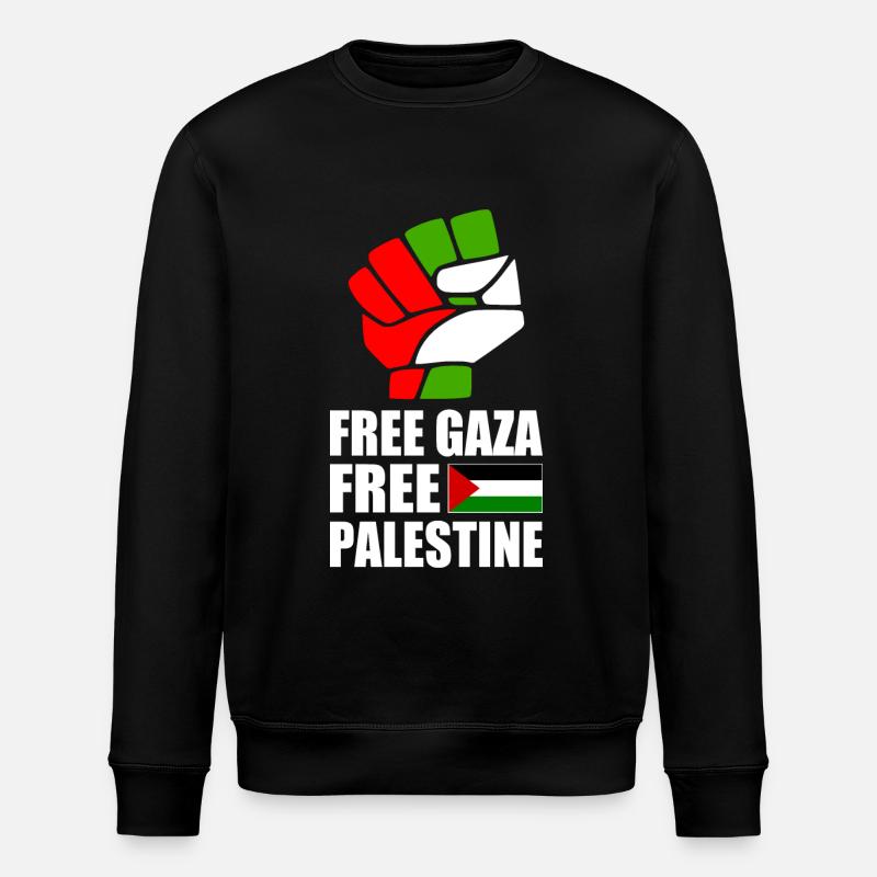Free gaza Free palestine - Stanley/Stella Unisex Bio-Sweatshirt ROLLER - Schwarz