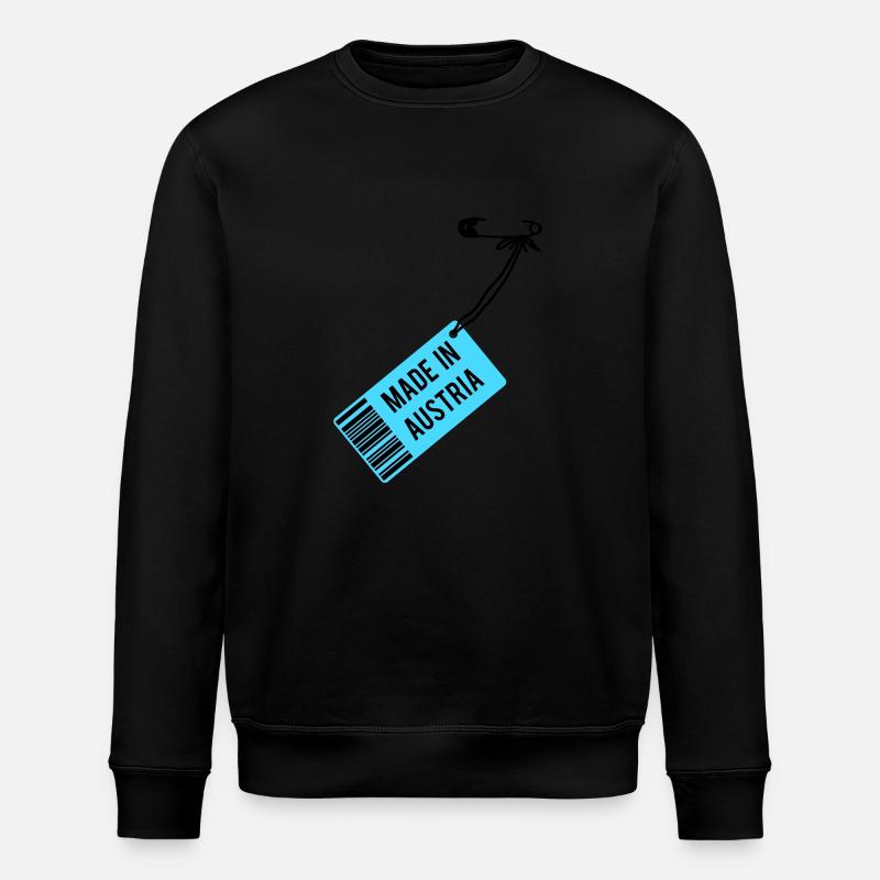 Fait dans le T-shirt Autriche - Sweat bio ROLLER Stanley/Stella Unisexe - noir