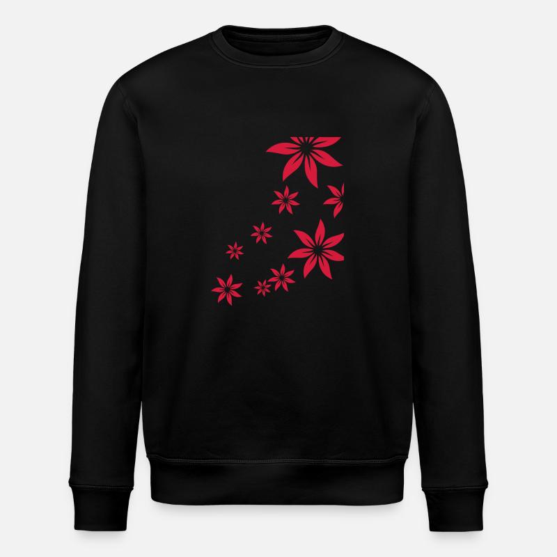 Fleurs, déco, fleur - Sweat bio ROLLER Stanley/Stella Unisexe - noir