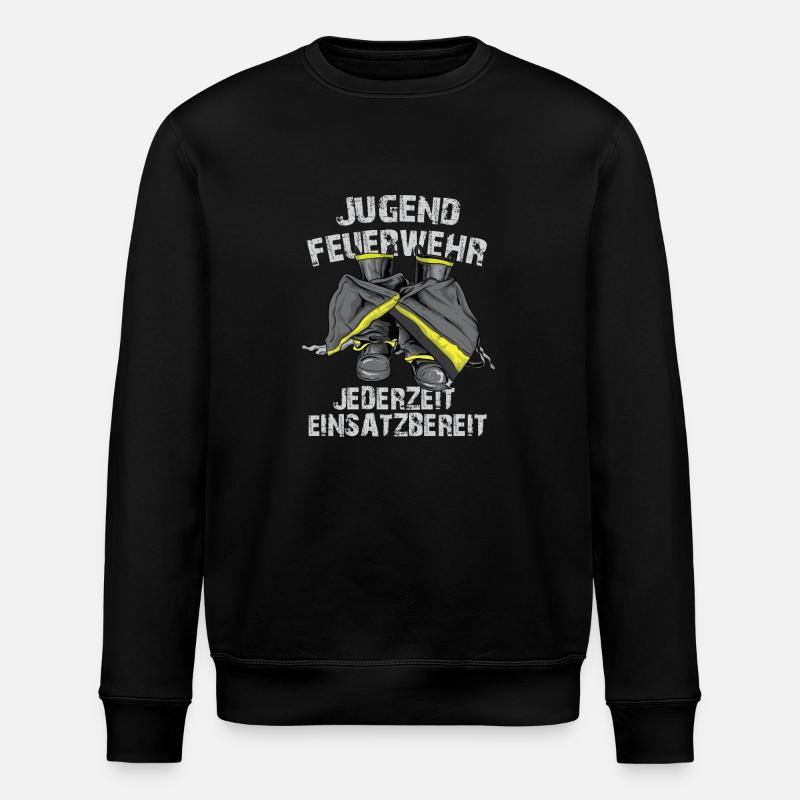 Jederzeit einsatzbereit - Stanley/Stella Unisex Bio-Sweatshirt ROLLER - Schwarz