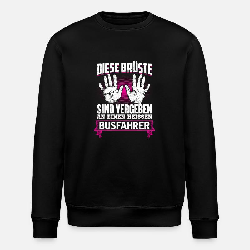 BUSFAHRER - Brüste - Stanley/Stella Unisex Bio-Sweatshirt ROLLER - Schwarz