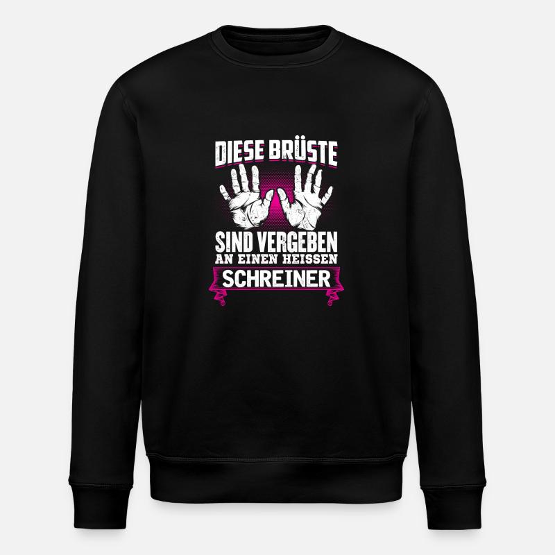 SCHREINER - Brüste - Stanley/Stella Unisex Bio-Sweatshirt ROLLER - Schwarz