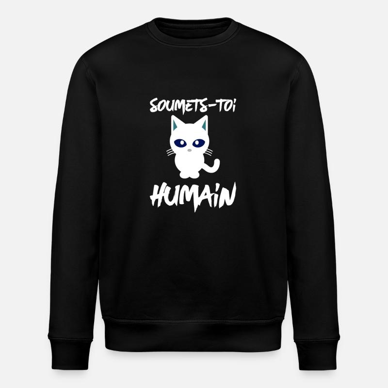 "Soumets-Toi Humain" - Sweat bio ROLLER Stanley/Stella Unisexe - noir