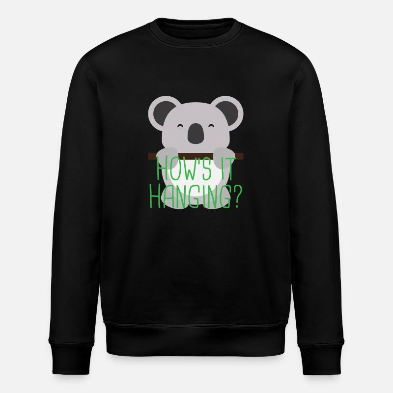 Koala 3 03 - Stanley/Stella ROLLER Unisex Organic Sweatshirt - black