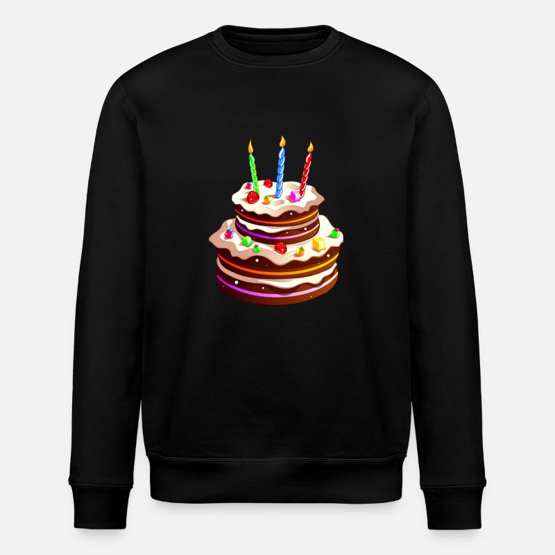 gros gâteau anniversaire - Sweat bio ROLLER Stanley/Stella Unisexe - noir