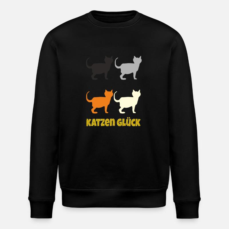 katzenglück - Stanley/Stella Unisex Bio-Sweatshirt ROLLER - Schwarz