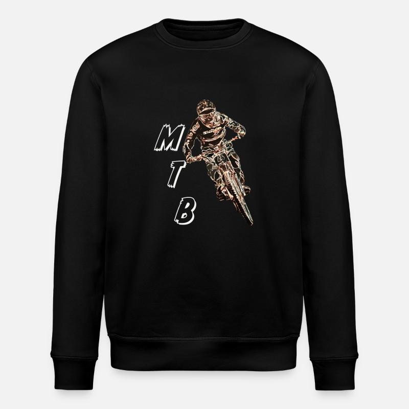 Downhill-Mountainbiken - Stanley/Stella Unisex Bio-Sweatshirt ROLLER - Schwarz