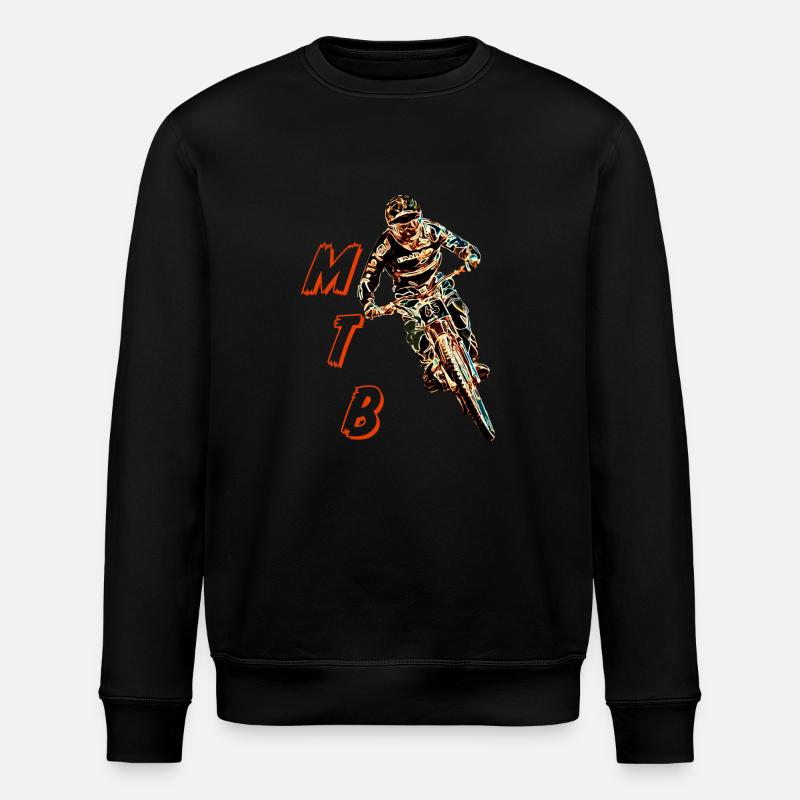 vtt descente - Sweat bio ROLLER Stanley/Stella Unisexe - noir