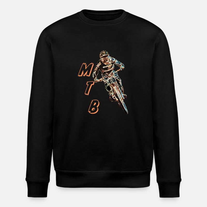 Downhill-Mountainbiken - Stanley/Stella Unisex Bio-Sweatshirt ROLLER - Schwarz