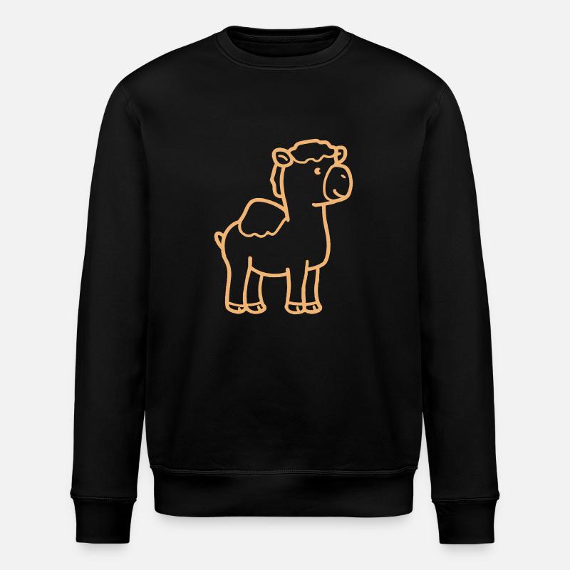 Kamel Comic - Stanley/Stella Unisex Bio-Sweatshirt ROLLER - Schwarz