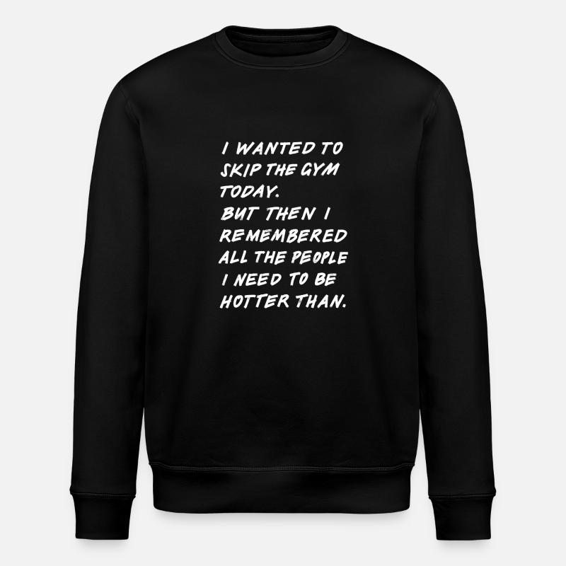 Skip The Gym (white) - Stanley/Stella Unisex Bio-Sweatshirt ROLLER - Schwarz