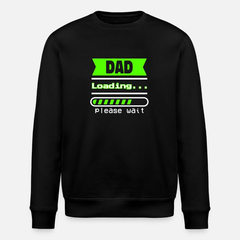 Gift Father's Day – Dad Charges... - Stanley/Stella ROLLER Unisex Organic Sweatshirt - black