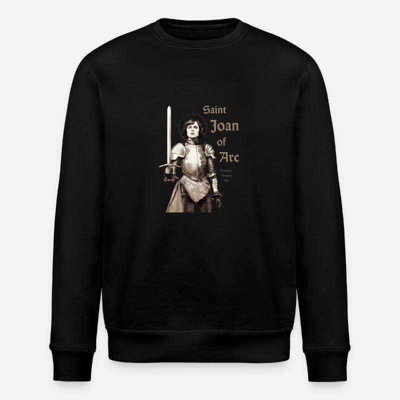 Heilige Jeanne d'Arc - Stanley/Stella Unisex Bio-Sweatshirt ROLLER - Schwarz