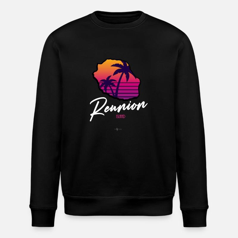 RUN Beach Rétro - Sweat bio ROLLER Stanley/Stella Unisexe - noir