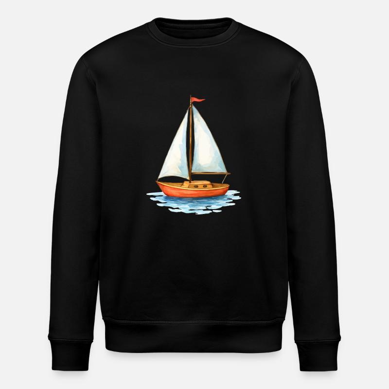 Voilier Bateau - Sweat bio ROLLER Stanley/Stella Unisexe - noir