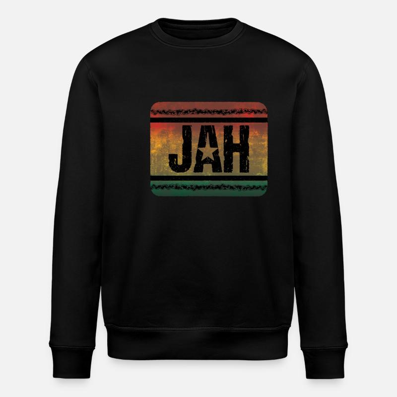 Jah Reggae - Stanley/Stella ROLLER Unisex Organic Sweatshirt - black