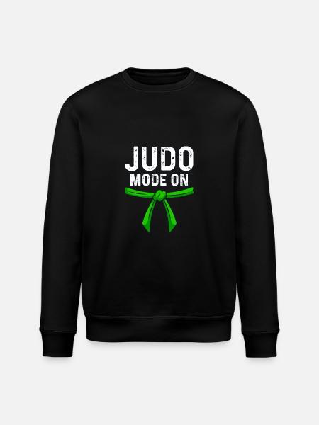 Judo Mode on - Stanley/Stella ROLLER Unisex Organic Sweatshirt - black