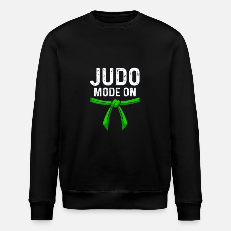 Judo Mode on - Stanley/Stella ROLLER Unisex Organic Sweatshirt - black