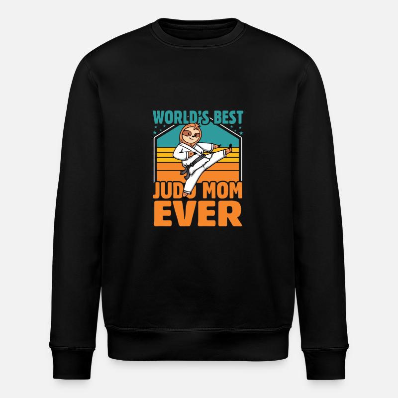 World's Judo Mom ever - Stanley/Stella ROLLER Unisex Organic Sweatshirt - black