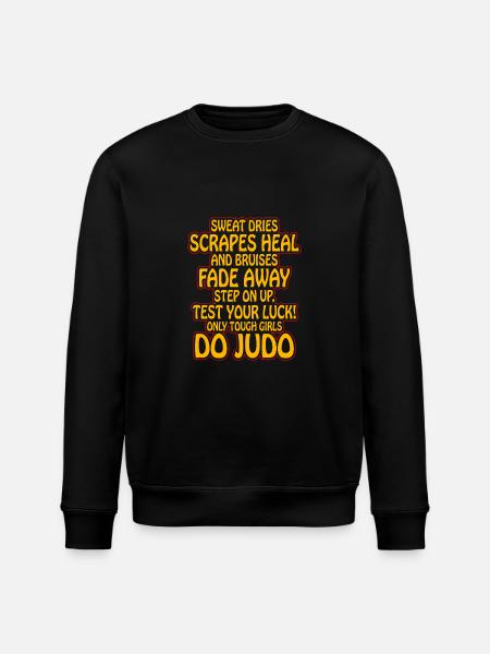 Judo Funny Quotes - Stanley/Stella ROLLER Unisex Organic Sweatshirt - black