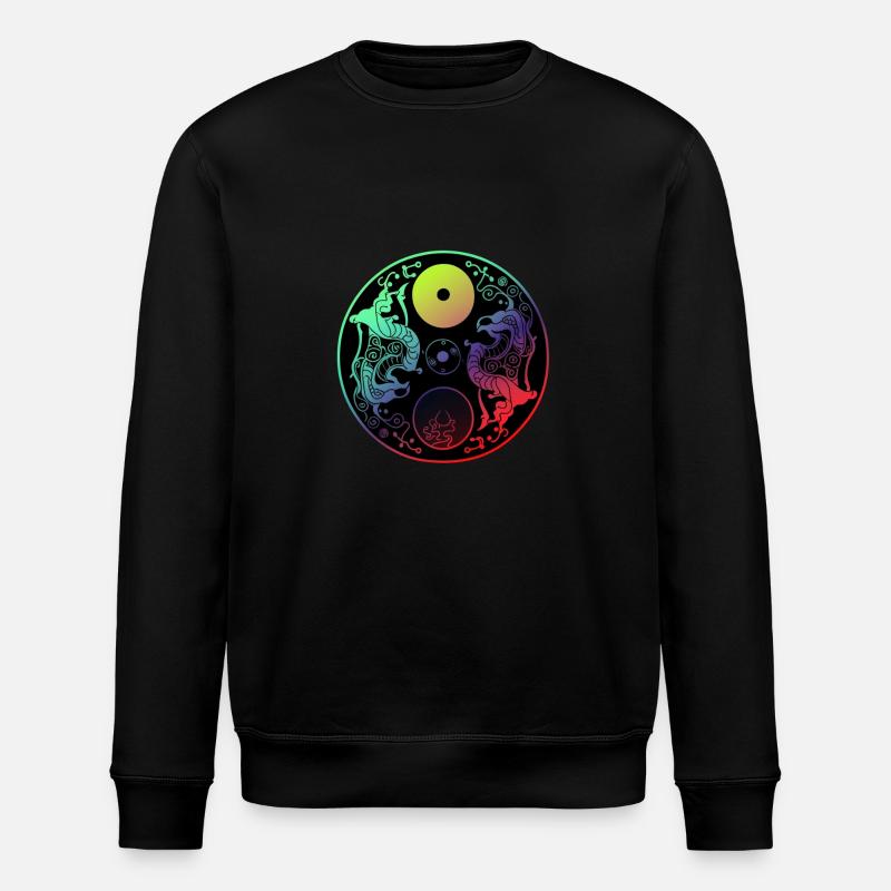 Yin Yang - Stanley/Stella Unisex Bio-Sweatshirt ROLLER - Schwarz