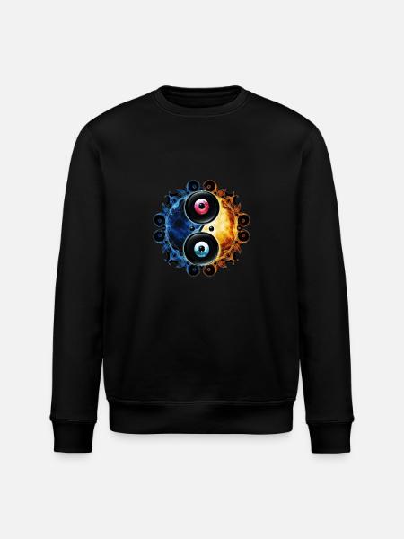 Yin Yang - Stanley/Stella ROLLER Unisex Organic Sweatshirt - black