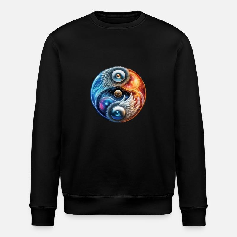 Yin Yang - Stanley/Stella ROLLER Unisex Organic Sweatshirt - black