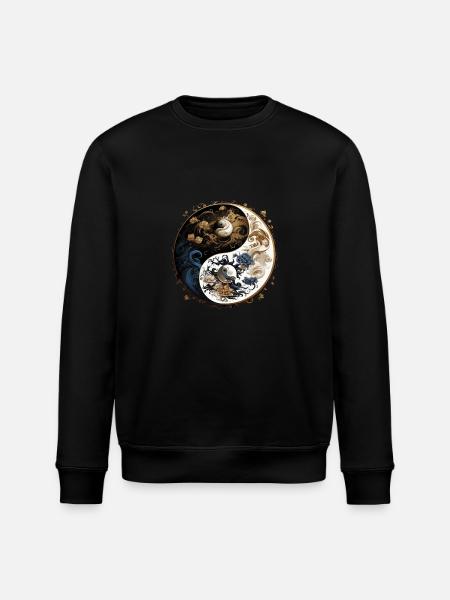 Yin Yang - Stanley/Stella Unisex Bio-Sweatshirt ROLLER - Schwarz