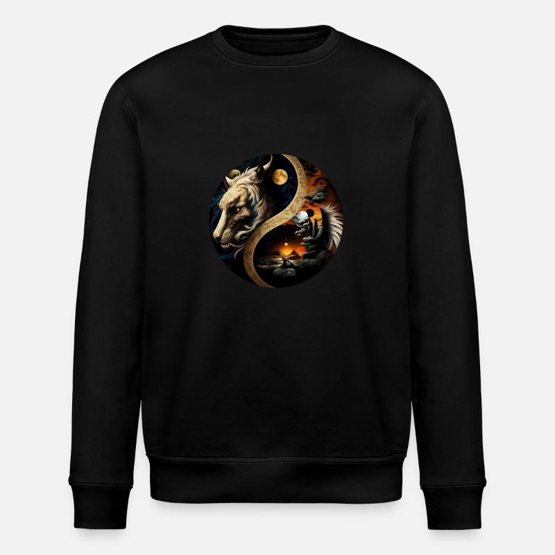 Yin Yang - Stanley/Stella Unisex Bio-Sweatshirt ROLLER - Schwarz