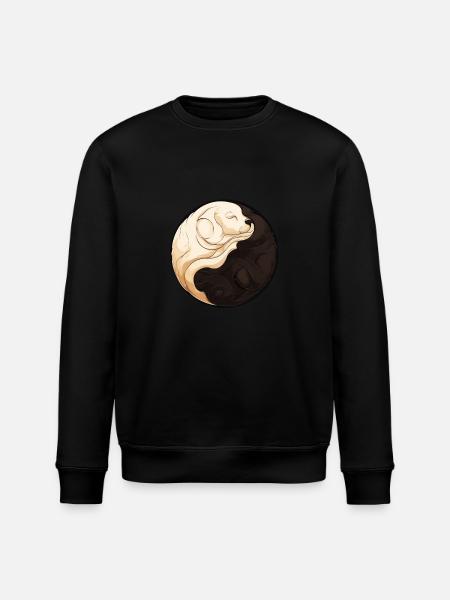 Yin Yang Welpe - Stanley/Stella Unisex Bio-Sweatshirt ROLLER - Schwarz