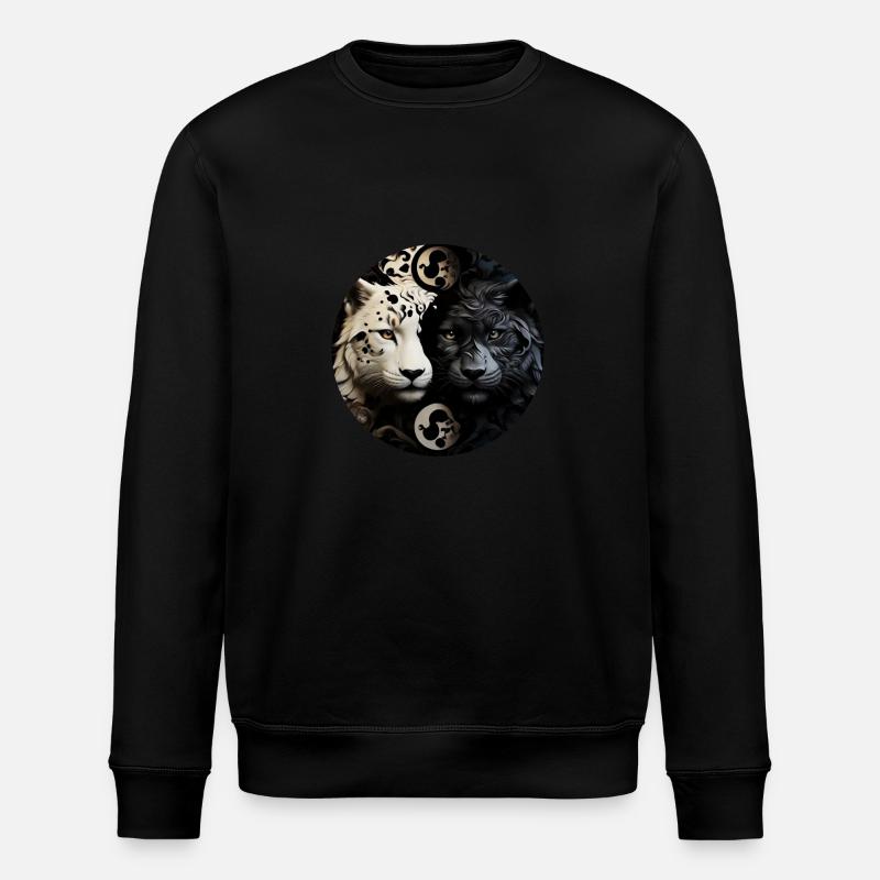 Yin Yang Chats sauvages - Sweat bio ROLLER Stanley/Stella Unisexe - noir