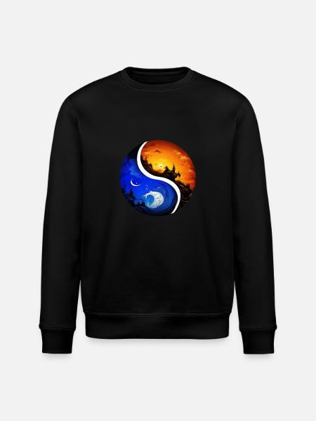 Yin Yang - Stanley/Stella Unisex Bio-Sweatshirt ROLLER - Schwarz