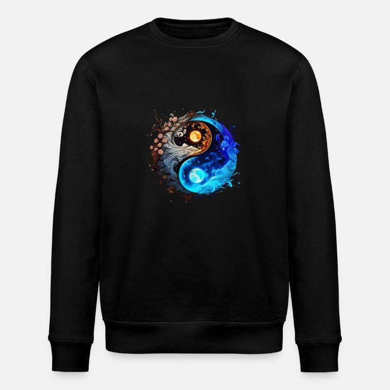 Yin Yang - Stanley/Stella ROLLER Unisex Organic Sweatshirt - black