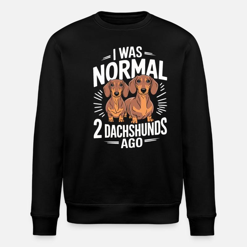 Dackel Hund - Stanley/Stella Unisex Bio-Sweatshirt ROLLER - Schwarz