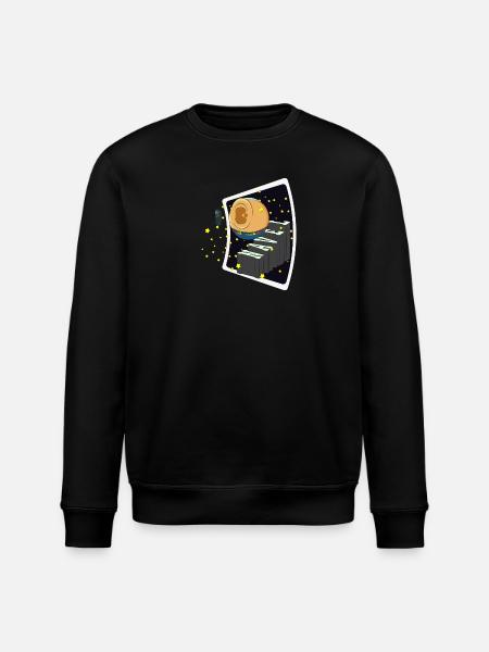 SELFIE NAVEL - Stanley/Stella ROLLER Unisex Organic Sweatshirt - black
