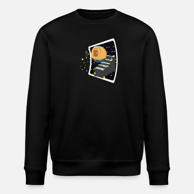 SELFIE-NABEL - Stanley/Stella Unisex Bio-Sweatshirt ROLLER - Schwarz