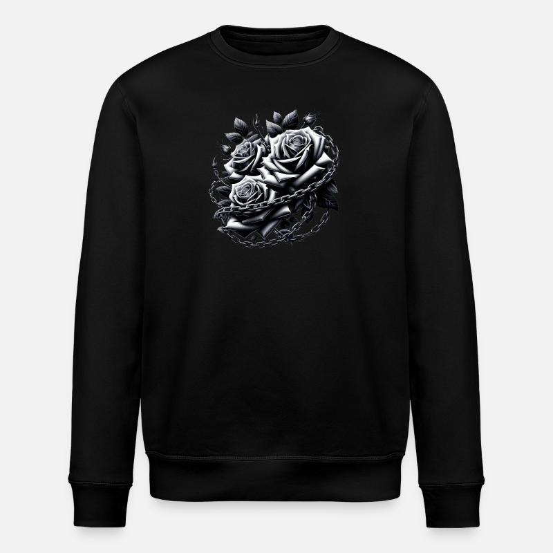 Illustrations de Roses gothiques - Sweat bio ROLLER Stanley/Stella Unisexe - noir