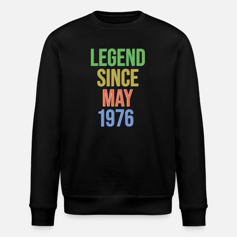 Legende seit Mai1976 - Stanley/Stella Unisex Bio-Sweatshirt ROLLER - Schwarz