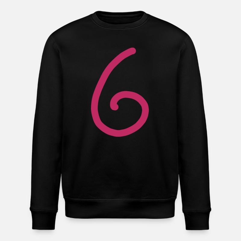 6 Numéro six Numéro Anniversaire - Sweat bio ROLLER Stanley/Stella Unisexe - noir