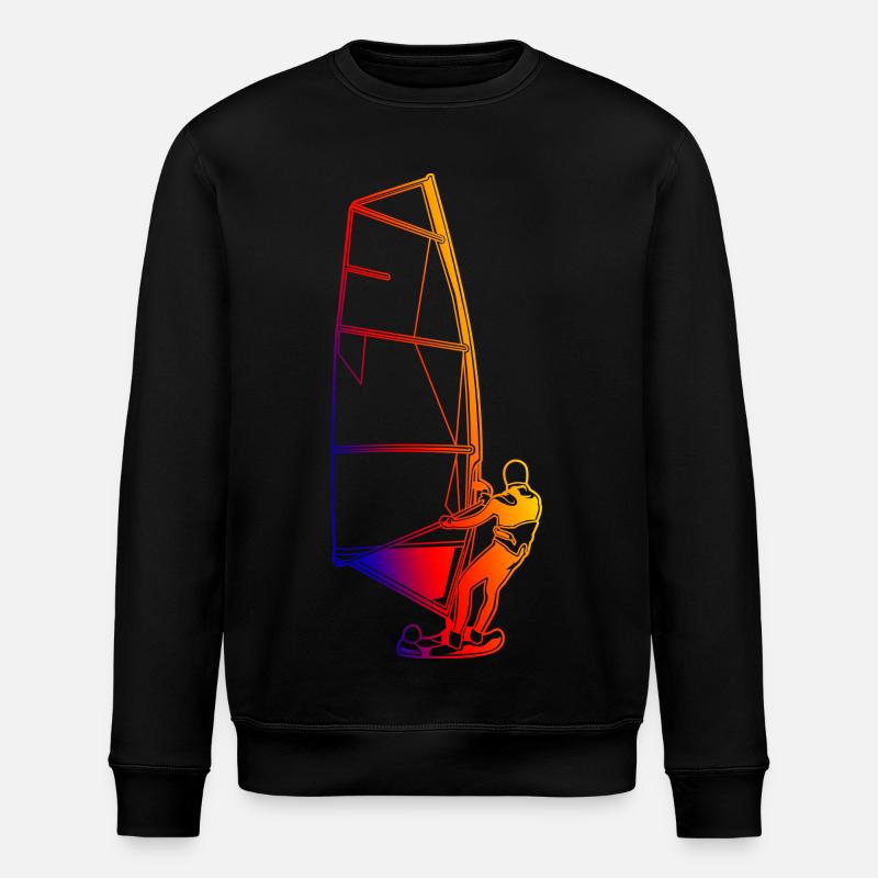 Windsurfer rétro - Sweat bio ROLLER Stanley/Stella Unisexe - noir