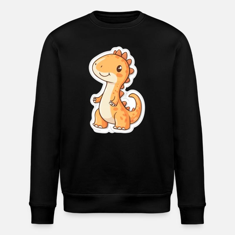 Dinosaurier - Stanley/Stella Unisex Bio-Sweatshirt ROLLER - Schwarz